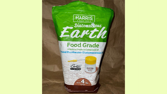 Photo of a bag of diatomaceous earth